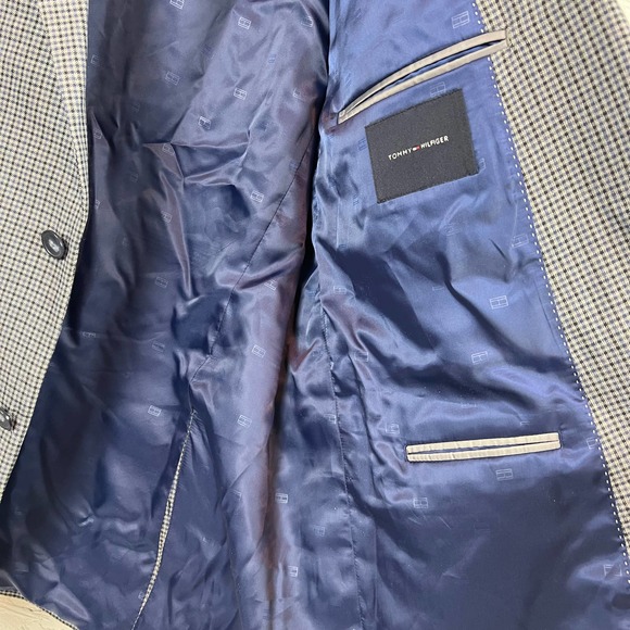 TOMMY HILFIGER Mens Navy Single Breasted, Blazer Jacket - Picture 4 of 12